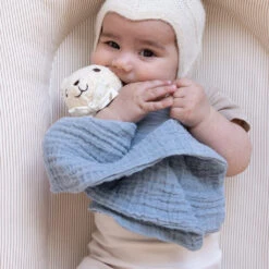 Cuddle Cloth Bear - OCS - Florentine Blue -Baby Bliss Sales Store 1097 Cuddle Cloth Bear 113 Florentine Blue 5