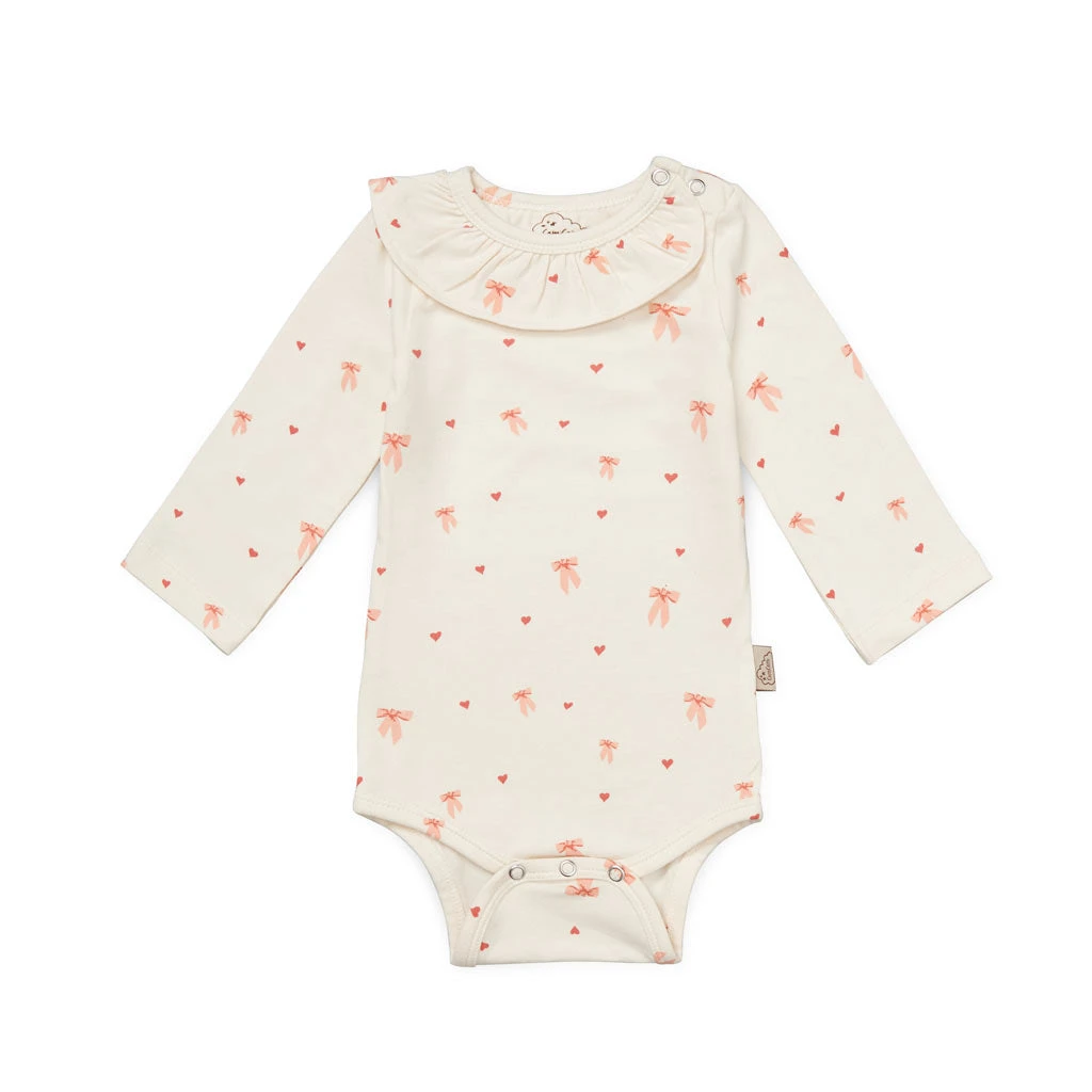 Long Sleeved Body Holly - GOTS - Bows 1 Long Sleeved Body Holly - GOTS - Bows