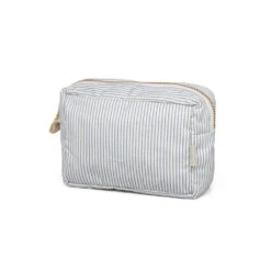 Make Up Bag - OCS Classic Stripes Blue, Praline -Baby Bliss Sales Store 1657 MakeUpPurse P85 ClassicStripesBlue