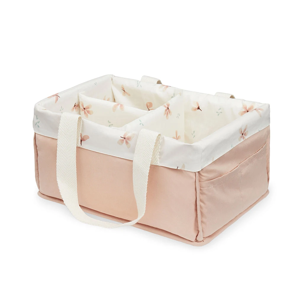 Diaper Caddy - OCS - Windflower Creme 1 Diaper Caddy - OCS - Windflower Creme