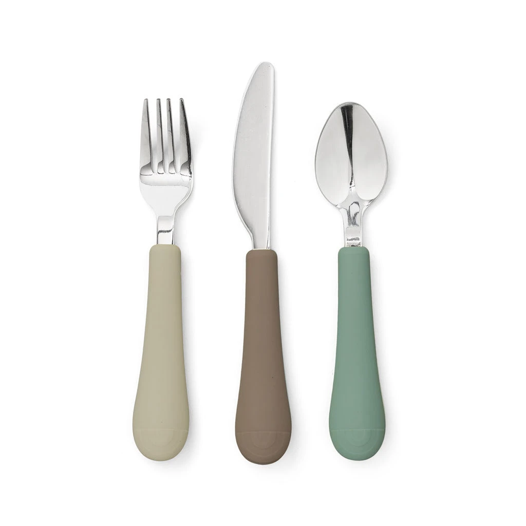 Rainbow Kids Cutlery Set - Olive Mix 1 Rainbow Kids Cutlery Set - Olive Mix