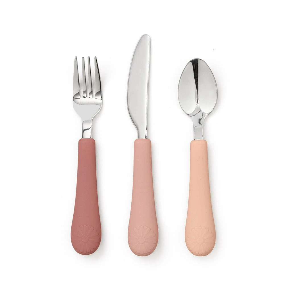 Flower Kids Cutlery Set - Rose Mix 1 Flower Kids Cutlery Set - Rose Mix