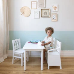 Harlequin Kids Storage Bench - FSC Mix - White -Baby Bliss Sales Store 2002 Harlequin Kids Chair 23 white 91ab2dec 1411 43e8 9245 05958530214a
