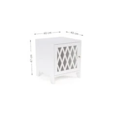 Harlequin Bedside Table - FSC Mix - White 9 Harlequin Bedside Table - FSC Mix - White -Baby Bliss Sales Store 2019 HARLEQUIN 20BEDSIDE 20TABLE 23 WHITE