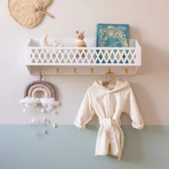 Bathrobe, Hooded W/ Ears, 1-2 Yrs - GOTS Off-White -Baby Bliss Sales Store 2024 Shelf With Hooks 23 White 2