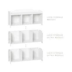 Luca Storage Extra Module, FSC Mix - White -Baby Bliss Sales Store 2040 LucaStorageModule Ekstra info COM