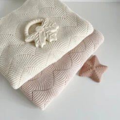 Scallop Knit Blanket - GOTS Natural 7 Scallop Knit Blanket - GOTS Natural -Baby Bliss Sales Store 260221 1c71535e 5705 42f4 bf23 80c848f050cb