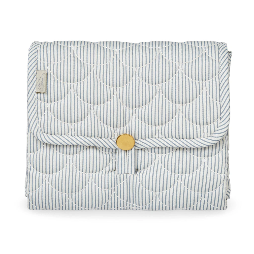 Changing Mat, Quilted - OCS Classic Stripes Blue, Praline 1 Changing Mat, Quilted - OCS Classic Stripes Blue, Praline
