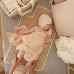 Changing Mat, Quilted - OCS Ashley, Latte 9 Changing Mat, Quilted - OCS Ashley, Latte -Baby Bliss Sales Store 301 QuiltedChangingMat P86 Ashley 11