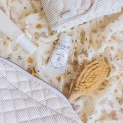 Toiletry Bag - OCS Classic Stripes Camel/ Camel -Baby Bliss Sales Store 301 Quilted Changing Mat P88 Classic Stripes Camel