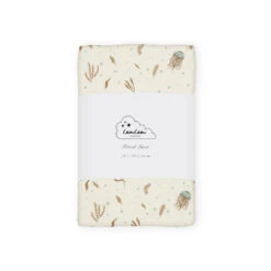 Sheet, Fitted, 70x140x15cm - GOTS - Sea Garden