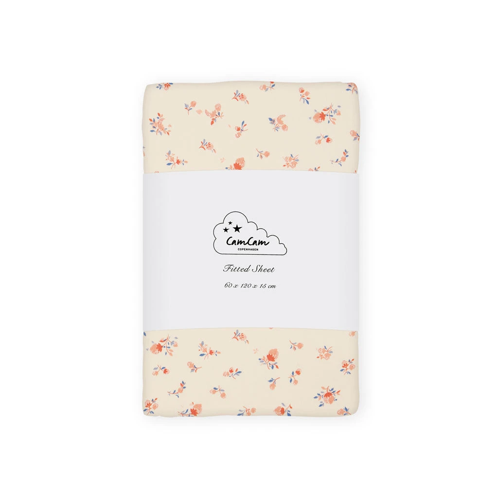 Sheet, Fitted, 60x120x15cm - GOTS - Berries 1 Sheet, Fitted, 60x120x15cm - GOTS - Berries