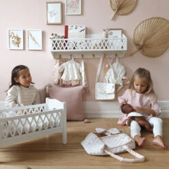 Harlequin Shelf With Hooks, FSC Mix - White -Baby Bliss Sales Store 43