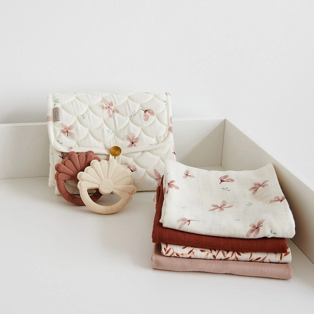 Muslin Cloth, 2-pack - GOTS Dusty Rose 2 Muslin Cloth, 2-pack - GOTS Dusty Rose - Image 2