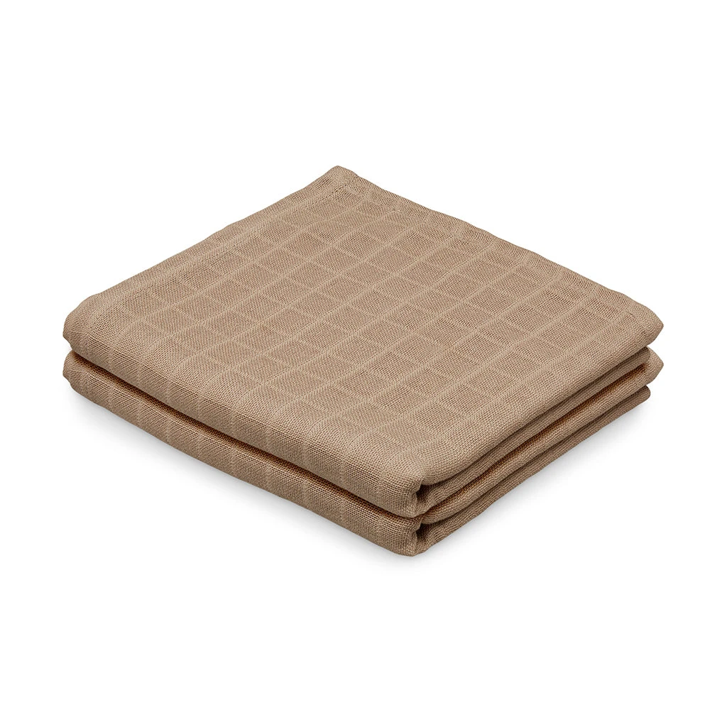 Muslin Cloth, 2-pack - GOTS Camel 1 Muslin Cloth, 2-pack - GOTS Camel