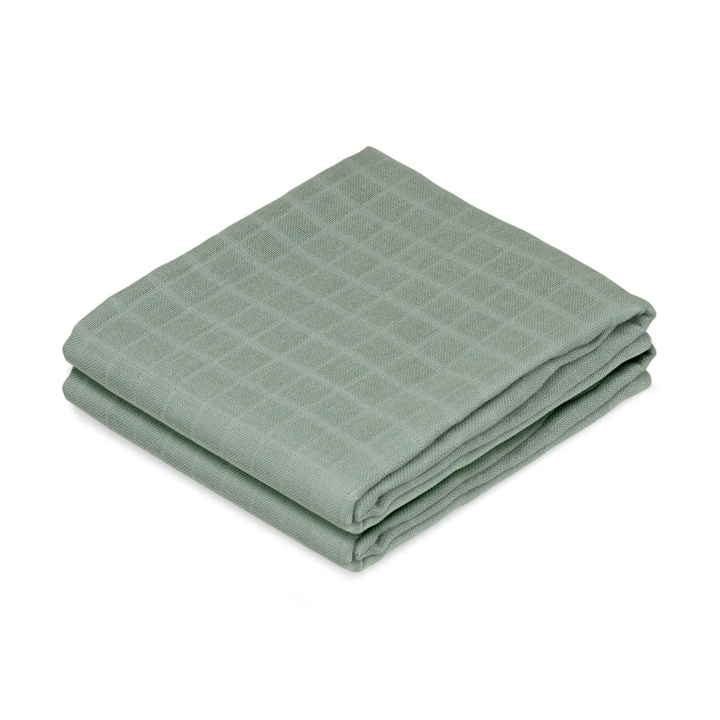 Muslin Cloth, 2-pack - GOTS - Ivy Green 1 Muslin Cloth, 2-pack - GOTS - Ivy Green