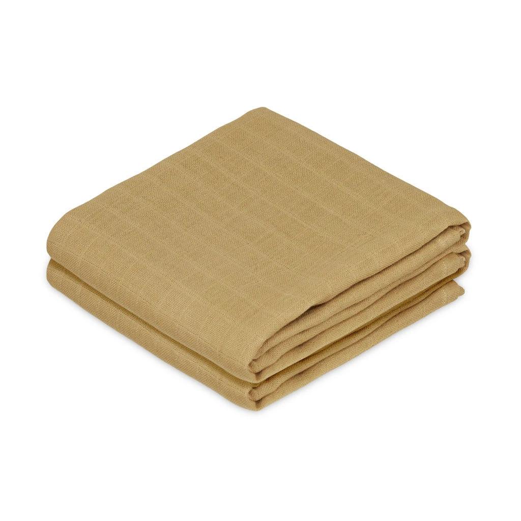 Muslin Cloth, 2-pack - GOTS - Honey 1 Muslin Cloth, 2-pack - GOTS - Honey