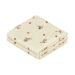 Muslin Cloth, Printed, 2-pack - GOTS - Bicycles