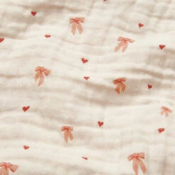 Muslin Baby Blanket - GOTS - Bows 8 Muslin Baby Blanket - GOTS - Bows -Baby Bliss Sales Store 5712805139834 1