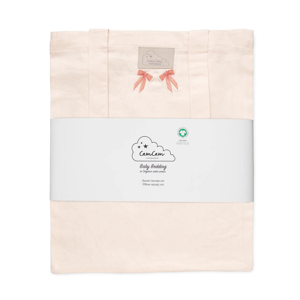 Embroidered Bedding, Baby, 70x100cm - GOTS - Bows 4 Embroidered Bedding, Baby, 70x100cm - GOTS - Bows - Image 4