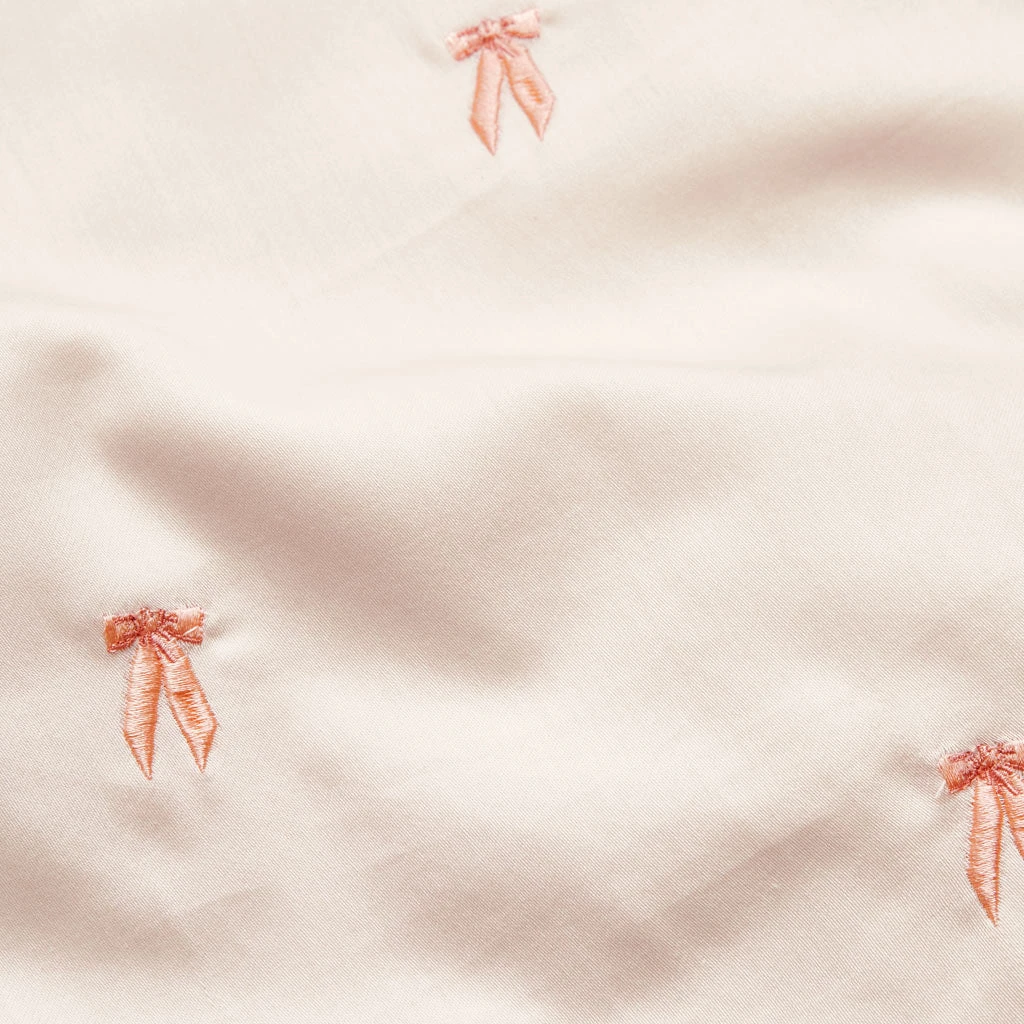 Embroidered Bedding, Baby, 70x100cm - GOTS - Bows 3 Embroidered Bedding, Baby, 70x100cm - GOTS - Bows - Image 3