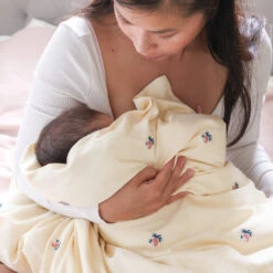 Embroidered Bedding, Baby, 70x100cm - GOTS - Berries -Baby Bliss Sales Store 5712805141127 10