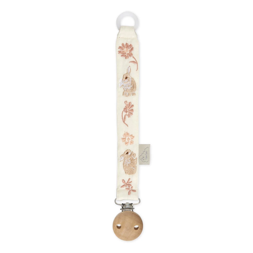 Embroidered Pacifier Holder - GOTS - Augusta 1 Embroidered Pacifier Holder - GOTS - Augusta