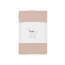 Sheet, Fitted, 60x120x15cm - GOTS - Dusty Rose