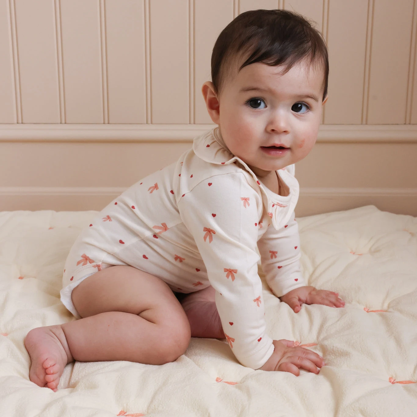 Long Sleeved Body Holly - GOTS - Bows 2 Long Sleeved Body Holly - GOTS - Bows - Image 2