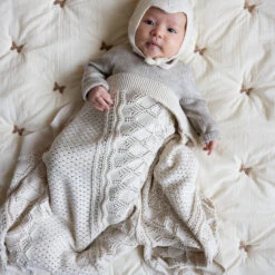 Pointelle Baby Knit Throw - GOTS - Off White 10 Pointelle Baby Knit Throw - GOTS - Off White -Baby Bliss Sales Store 617 Pointelle Knit Blanket 21 Off White 10