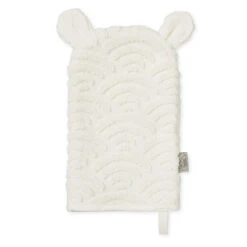 Wash Glove W/ Ears - GOTS Off-White