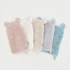 Wash Glove W/ Ears - GOTS Off-White 7 Wash Glove W/ Ears - GOTS Off-White -Baby Bliss Sales Store 632 21 04
