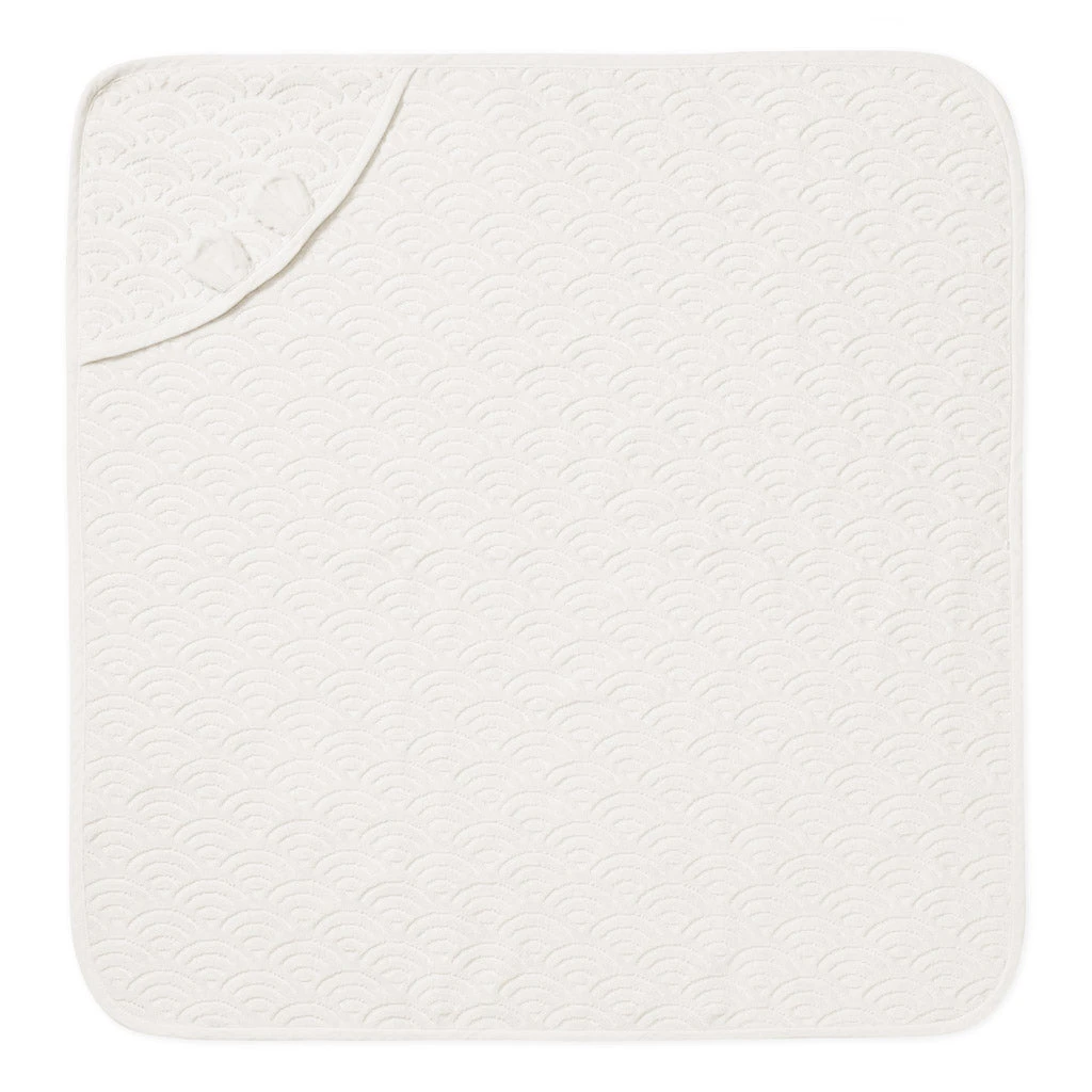 Towel, Baby, Hooded W/ Ears - GOTS Off-White 3 Towel, Baby, Hooded W/ Ears - GOTS Off-White - Image 3