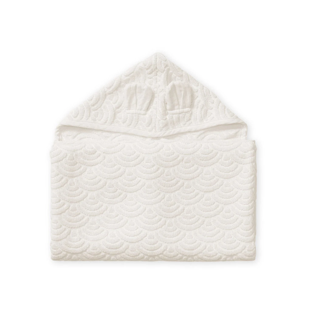 Towel, Junior, Hooded W/ Ears - GOTS Off-White 8 Towel, Junior, Hooded W/ Ears - GOTS Off-White - Image 8