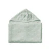 Towel, Junior, Hooded W/ Ears - GOTS Dusty Green