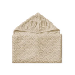 Towel, Junior, Hooded W/ Ears - GOTS Almond