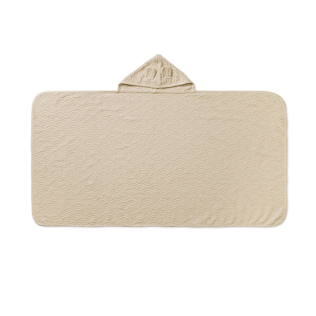 Towel, Junior, Hooded W/ Ears - GOTS Almond 3 Towel, Junior, Hooded W/ Ears - GOTS Almond - Image 3