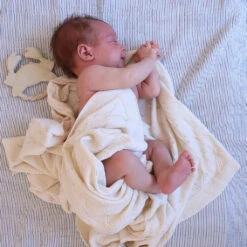 Muslin Baby Blanket - GOTS Classic Stripes Blue -Baby Bliss Sales Store 671 MuslinBabyBlanket P85 ClassicStripesBlue 14 85bad816 73b6 423f beda 7ad4be3f8c43