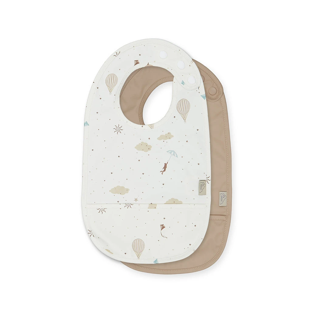 Bib W/ Pocket, 2-pack - Dreamland 1 Bib W/ Pocket, 2-pack - Dreamland