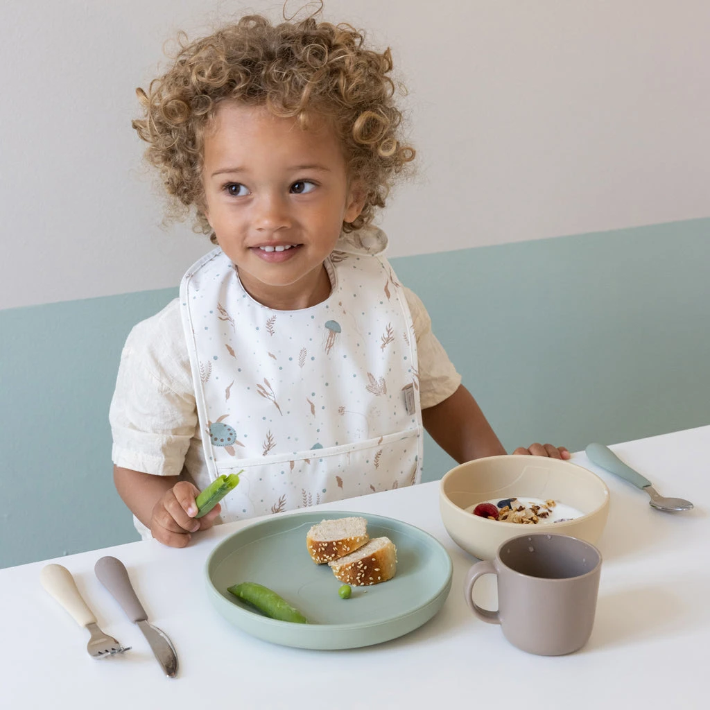 Bib W/ Pocket, 2-pack - Sea Garden 2 Bib W/ Pocket, 2-pack - Sea Garden - Image 2