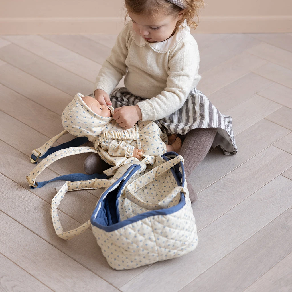 Doll's Clothing Set & Bonnet - GOTS - Capri 2 Doll's Clothing Set & Bonnet - GOTS - Capri - Image 2