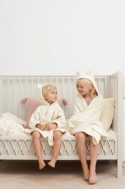 Towel, Junior, Hooded W/ Ears - GOTS Off-White 13 Towel, Junior, Hooded W/ Ears - GOTS Off-White -Baby Bliss Sales Store CAMCAM SS2189496